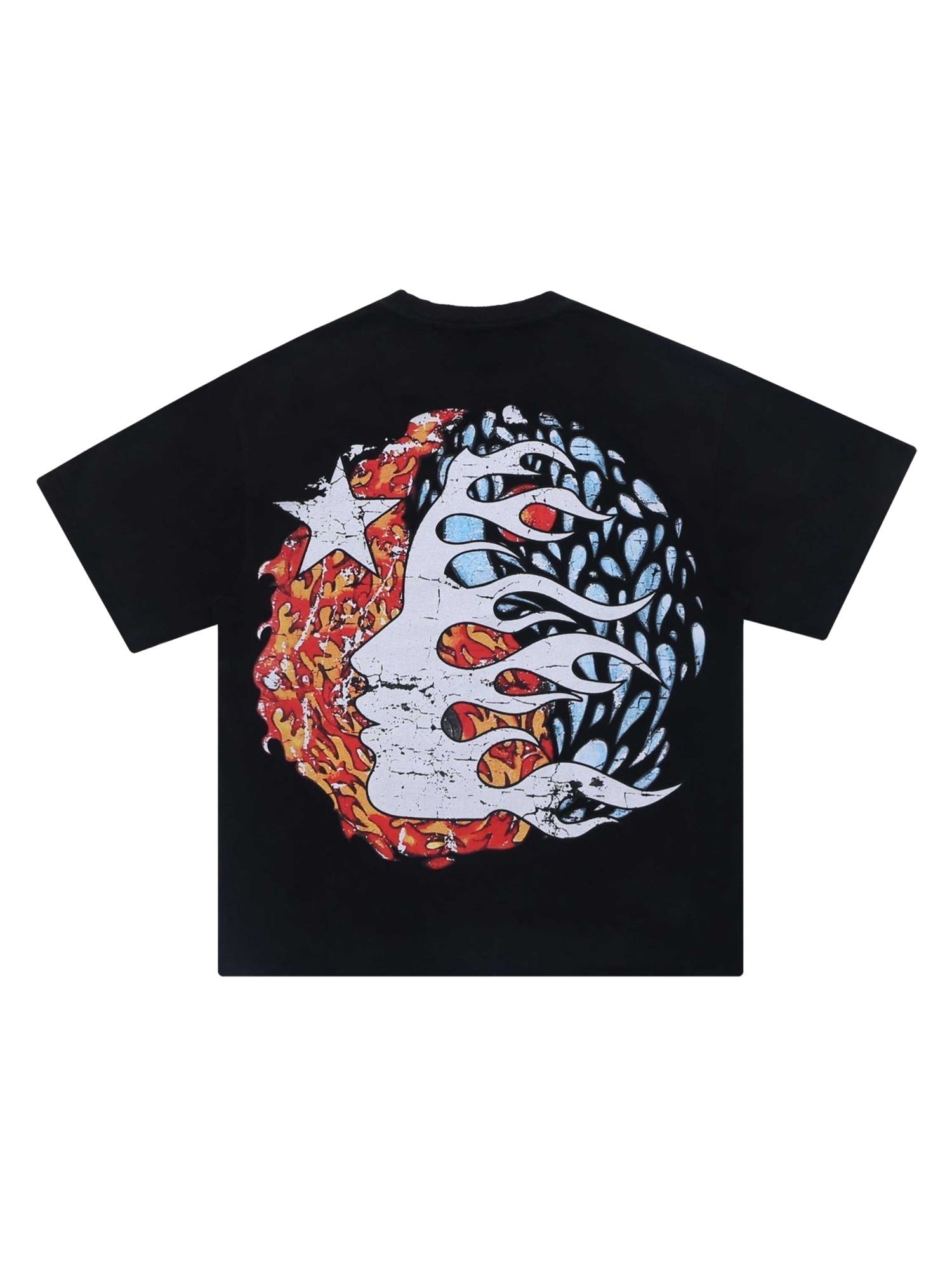 SKULL GRAPHIC COTTON BLEND SHORT SLEEVE T-SHIRT