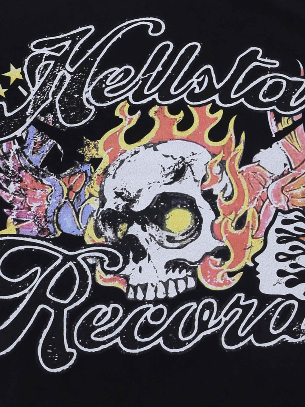 SKULL GRAPHIC COTTON BLEND SHORT SLEEVE T-SHIRT