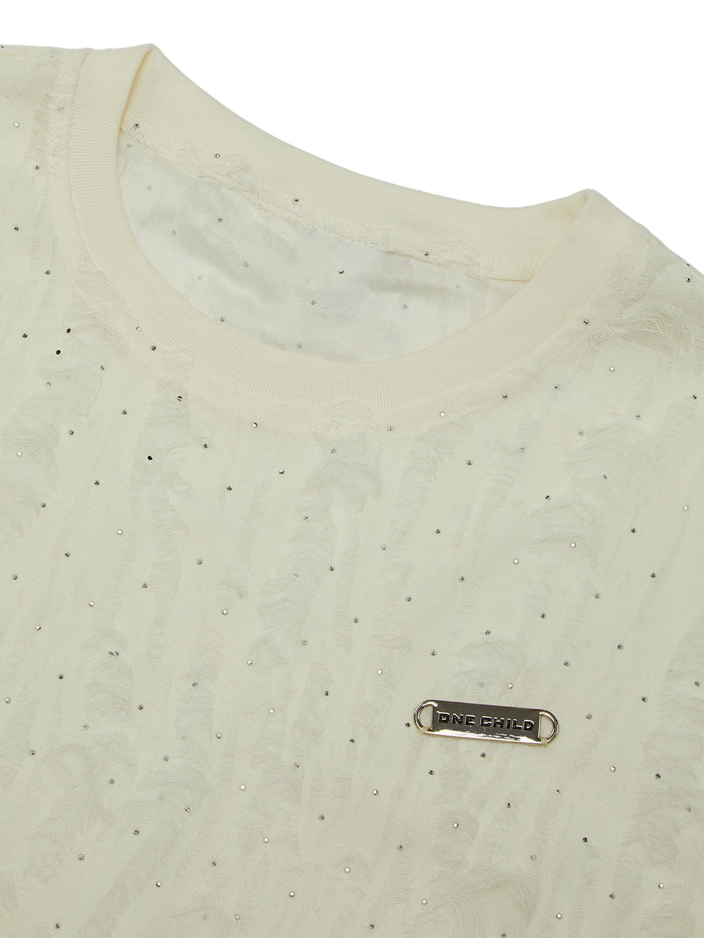 SLEEVELESS BEIGE SHIRT WITH LOOSE-FIT SLEEVELESS ROUND COLLAR