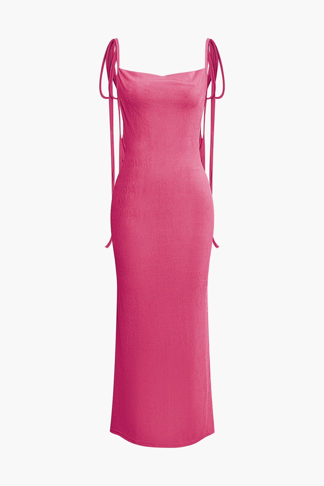 SLEEVELESS CREAM DRESS WITH TIE STRAPS - COMFORTABLE CASUAL DRESS