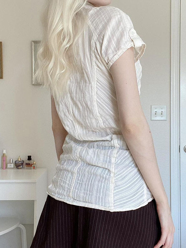 SLIM FIT SHORT SLEEVE BUTTON-DOWN SHIRT