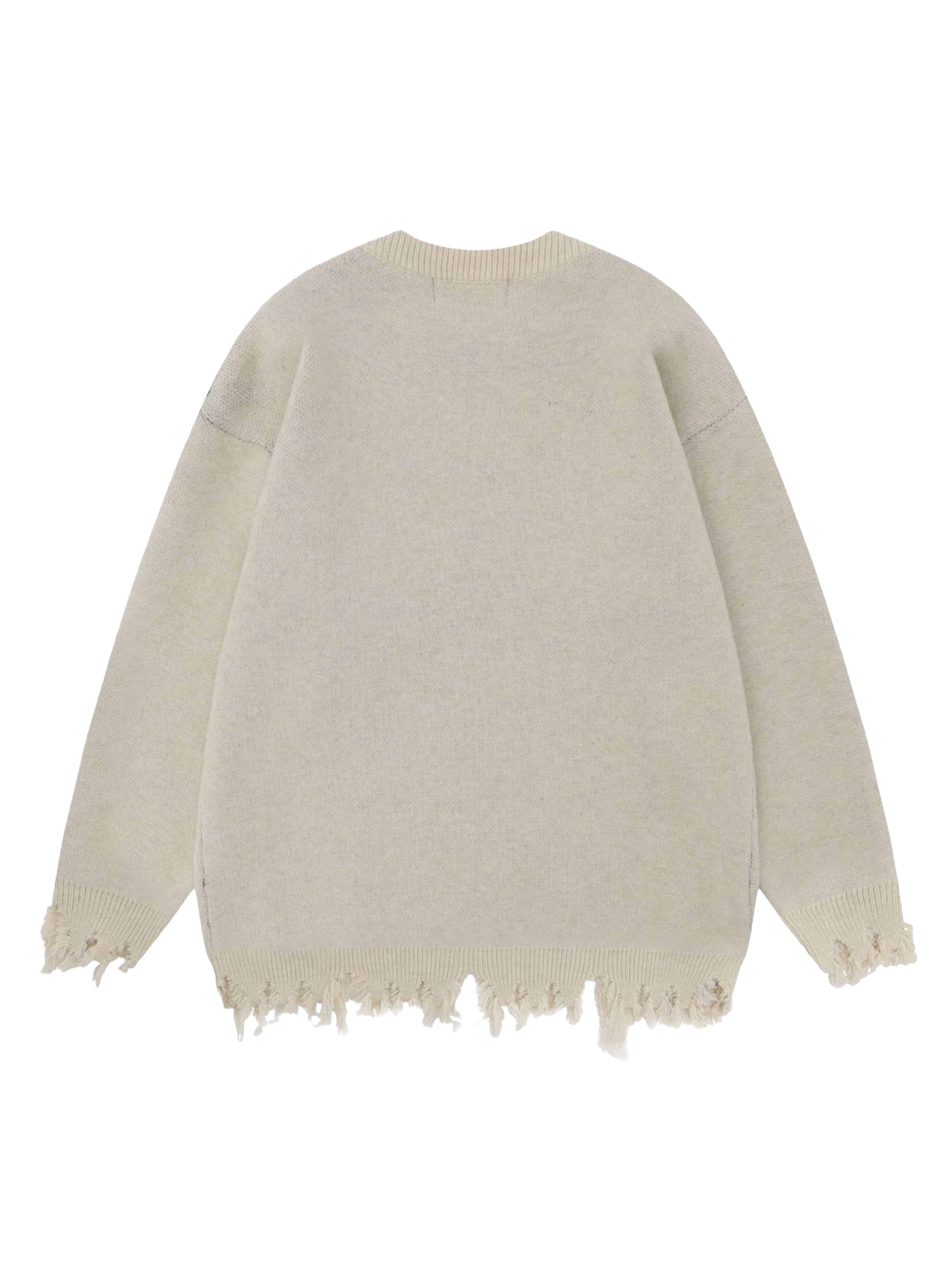 SPIDER-INSPIRED KNITTED SWEATER WITH WEB DESIGNS - STYLISH ADDITION