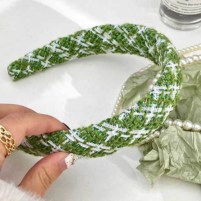 STACKED GREEN HEADBANDS SET FOR WOMEN AND GIRLS