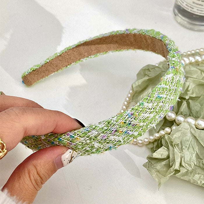 STACKED GREEN HEADBANDS SET FOR WOMEN AND GIRLS