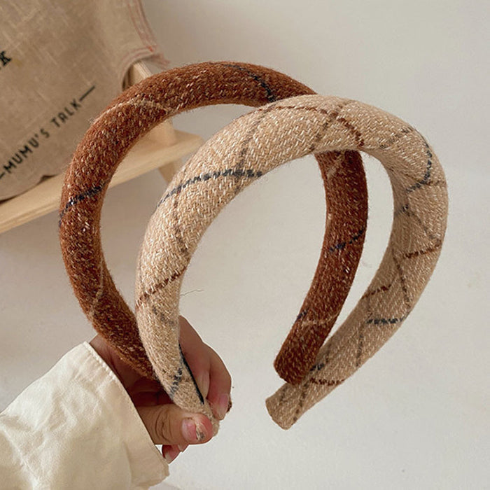 STACKED TWEED HEADBANDS SET FOR WOMEN ACCESSORIES