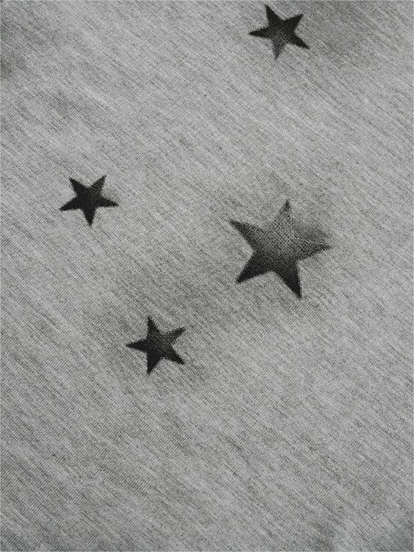 STAR LONG SLEEVE SHIRT WITH BLACK SLEEVES - STAR LONG STYLE