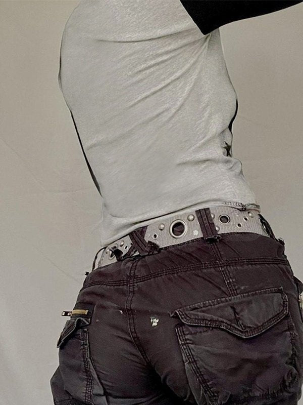 STAR LONG SLEEVE SHIRT WITH BLACK SLEEVES - STAR LONG STYLE