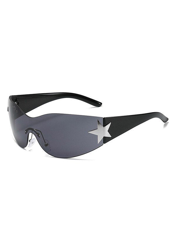 STAR SUNGLASSES WITH GEOMETRIC STAR DETAIL Y2K STYLE