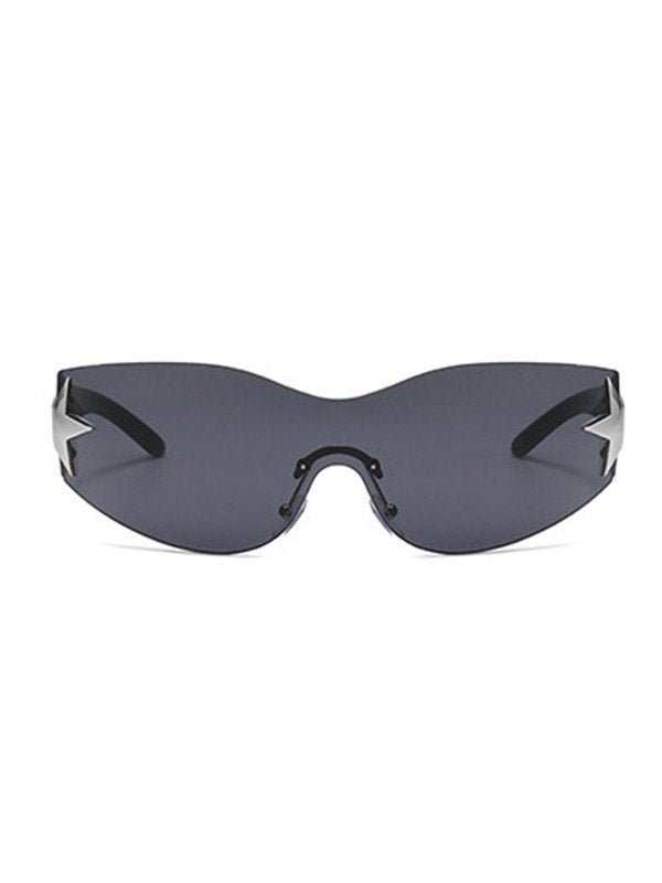 STAR SUNGLASSES WITH GEOMETRIC STAR DETAIL Y2K STYLE