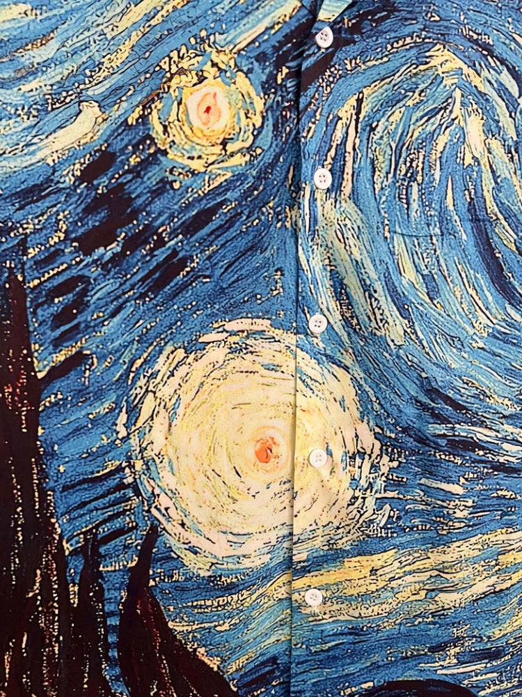 STARRY NIGHT TEE SHIRT - STARRY NIGHT PRINT DESIGN