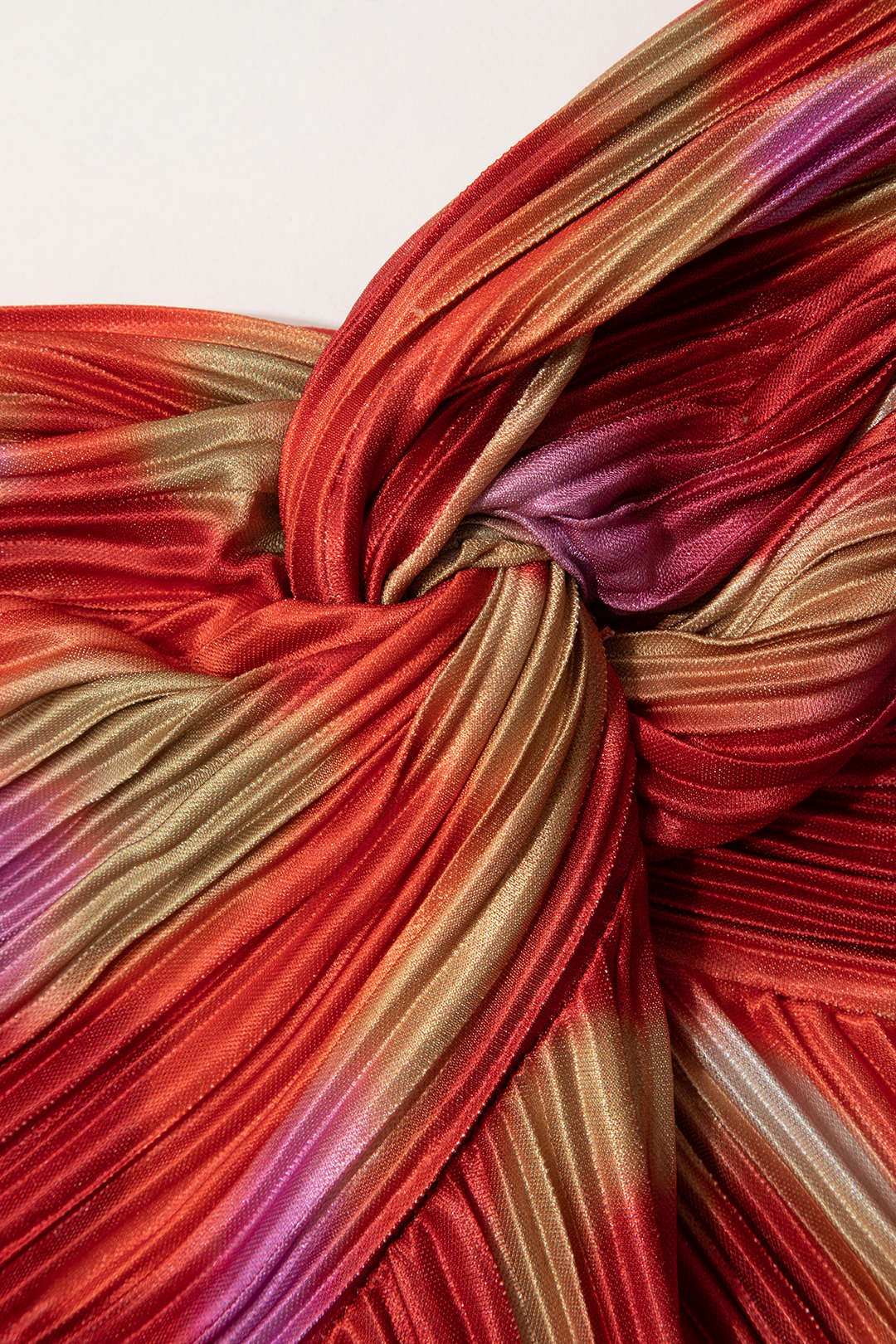 STRAPLESS RED PATTERNED EVENING GOWN - UNIQUE HOLIDAY DRESSES