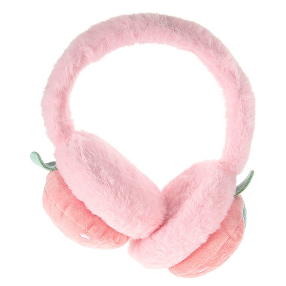 STRAWBERRY EARMUFFS PLAYFUL STRAWBERRY-SHAPED PLUSH