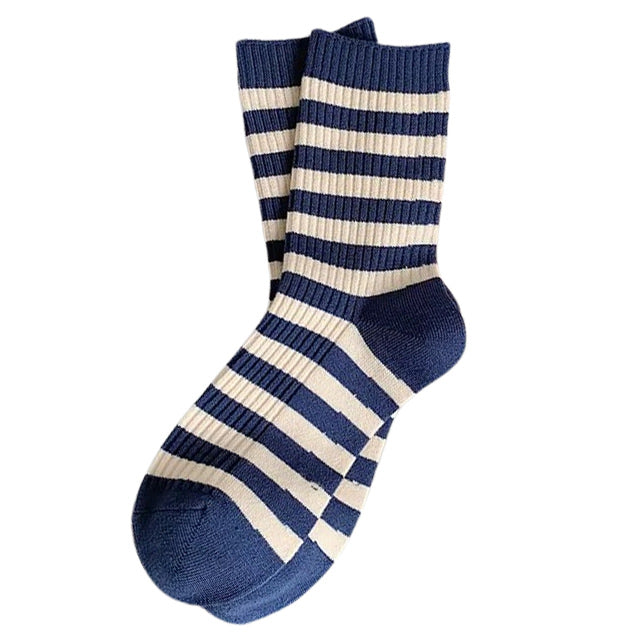 STRIPED BEIGE SOCKS FOR MEN AND WOMEN