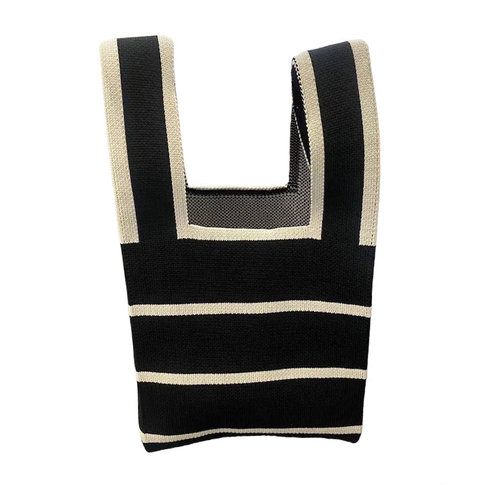 STRIPED KNIT BAG FOR DAILY
