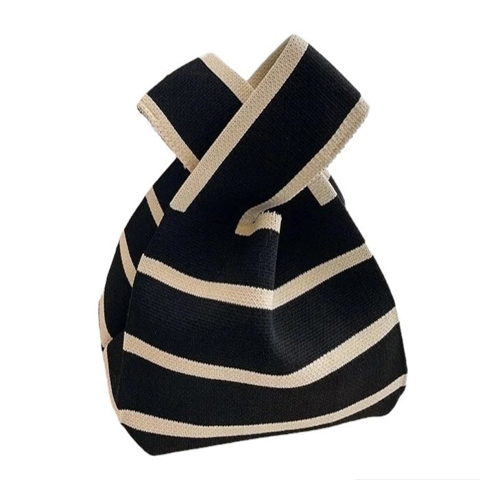 STRIPED KNIT BAG FOR DAILY