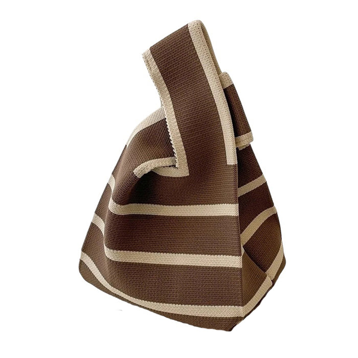 STRIPED KNIT BAG FOR DAILY