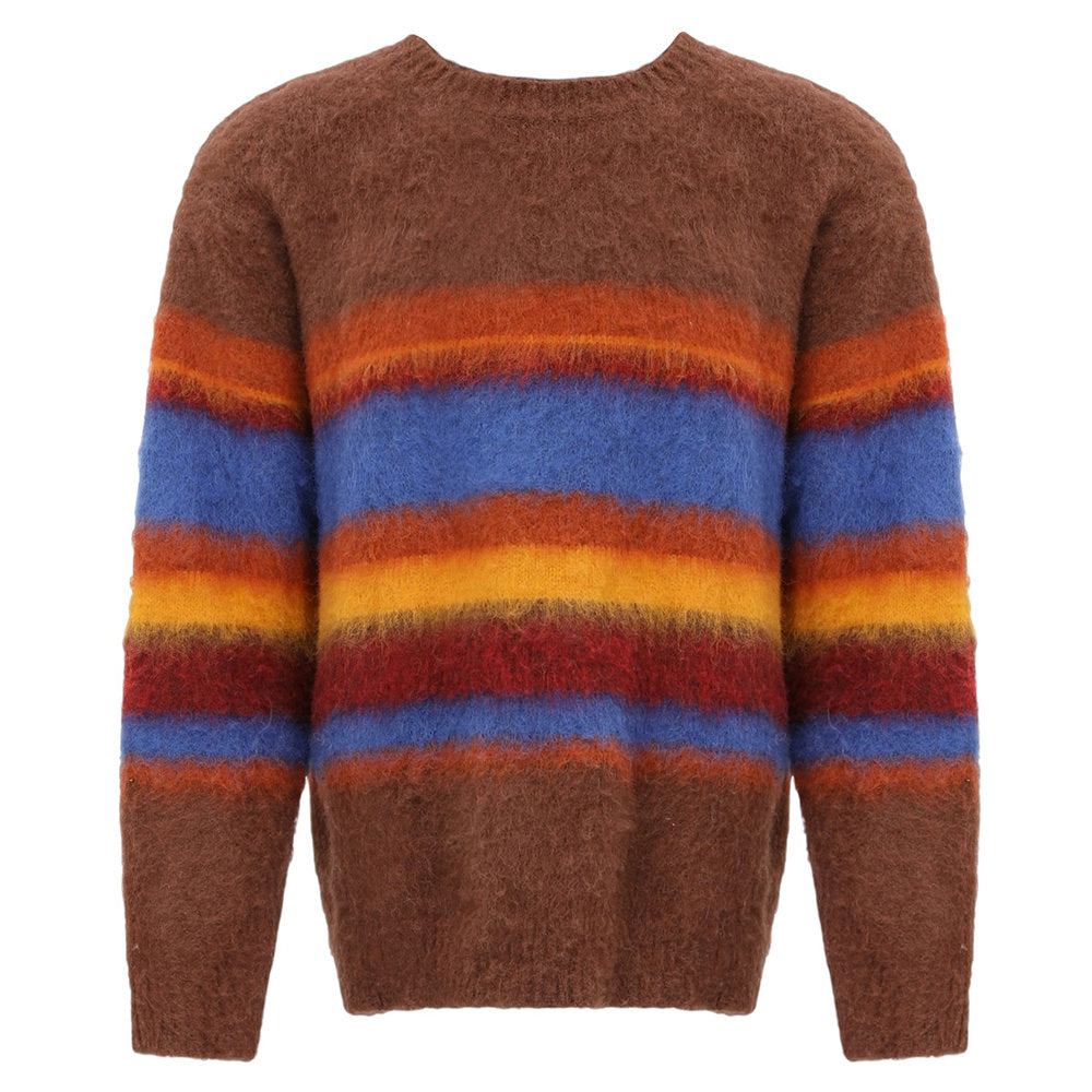 STRIPED SWEATER MULTICOLOR STRIPED COZY DESIGN