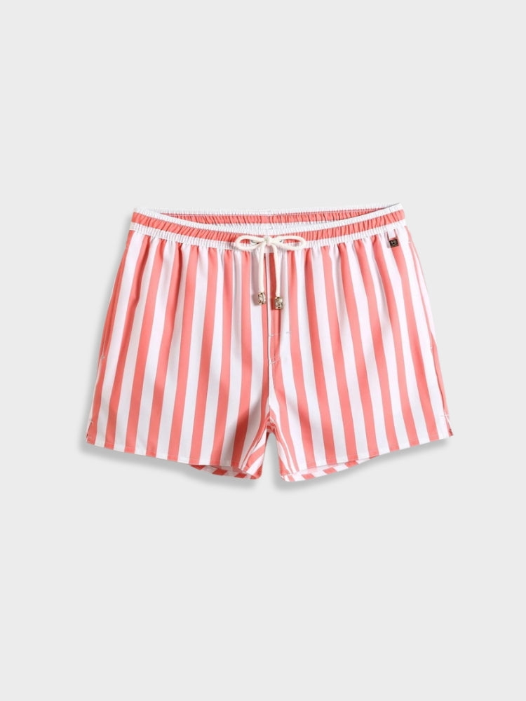 STRIPED SWIM TRUNKS WITH OPTIMAL STYLE AND COMFORTABLE FIT