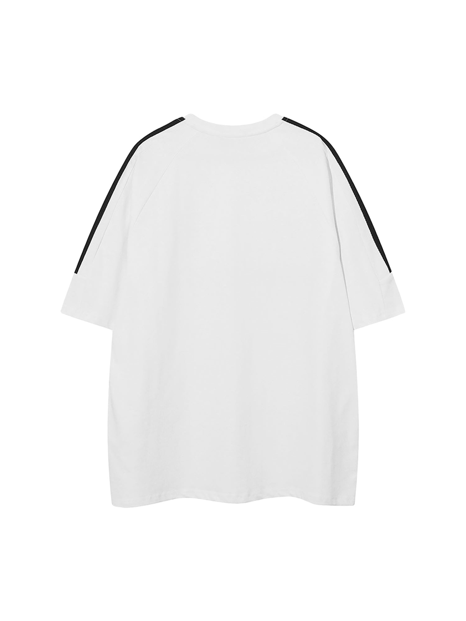 STRIPED WHITE T-SHIRT WITH TEXT FOR SWEETHEART SUPPLIES COLLEGE STYLE