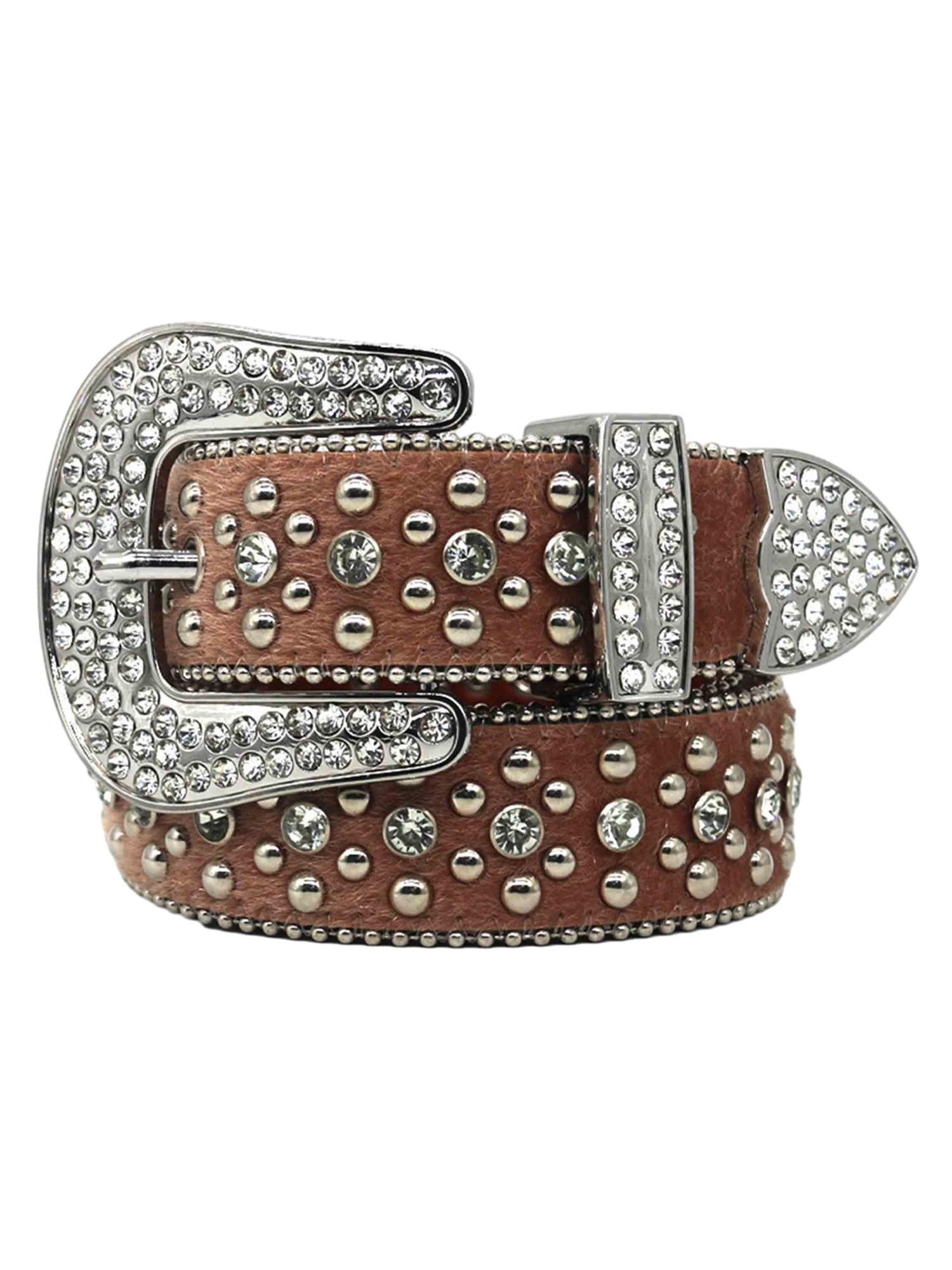 STUDDED RHINESTONE BELT FOR HIP HOP PUNK STYLE