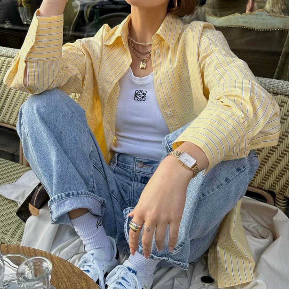 SUNSHINE STRIPED SHIRT EASY DAYS STRIPED SHIRT