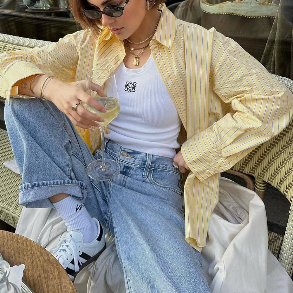 SUNSHINE STRIPED SHIRT EASY DAYS STRIPED SHIRT