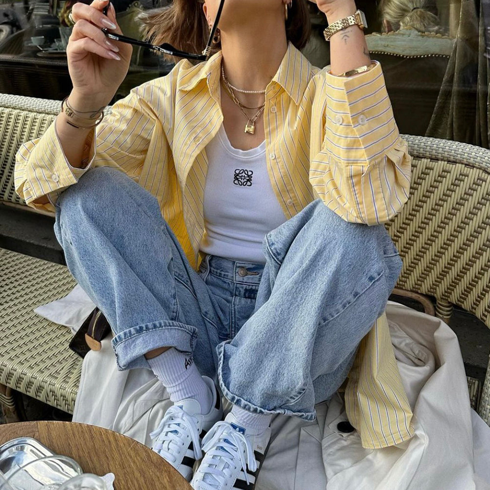 SUNSHINE STRIPED SHIRT EASY DAYS STRIPED SHIRT