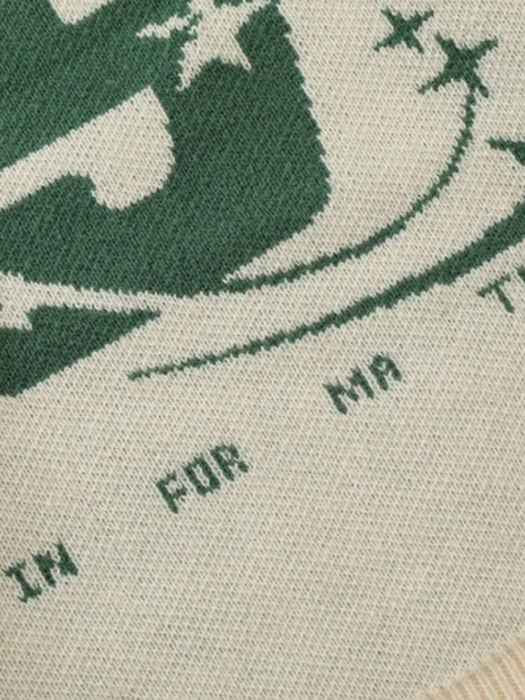 SWEATER WITH GREEN S DESIGN - PERFECT FIT RECOMMENDATION