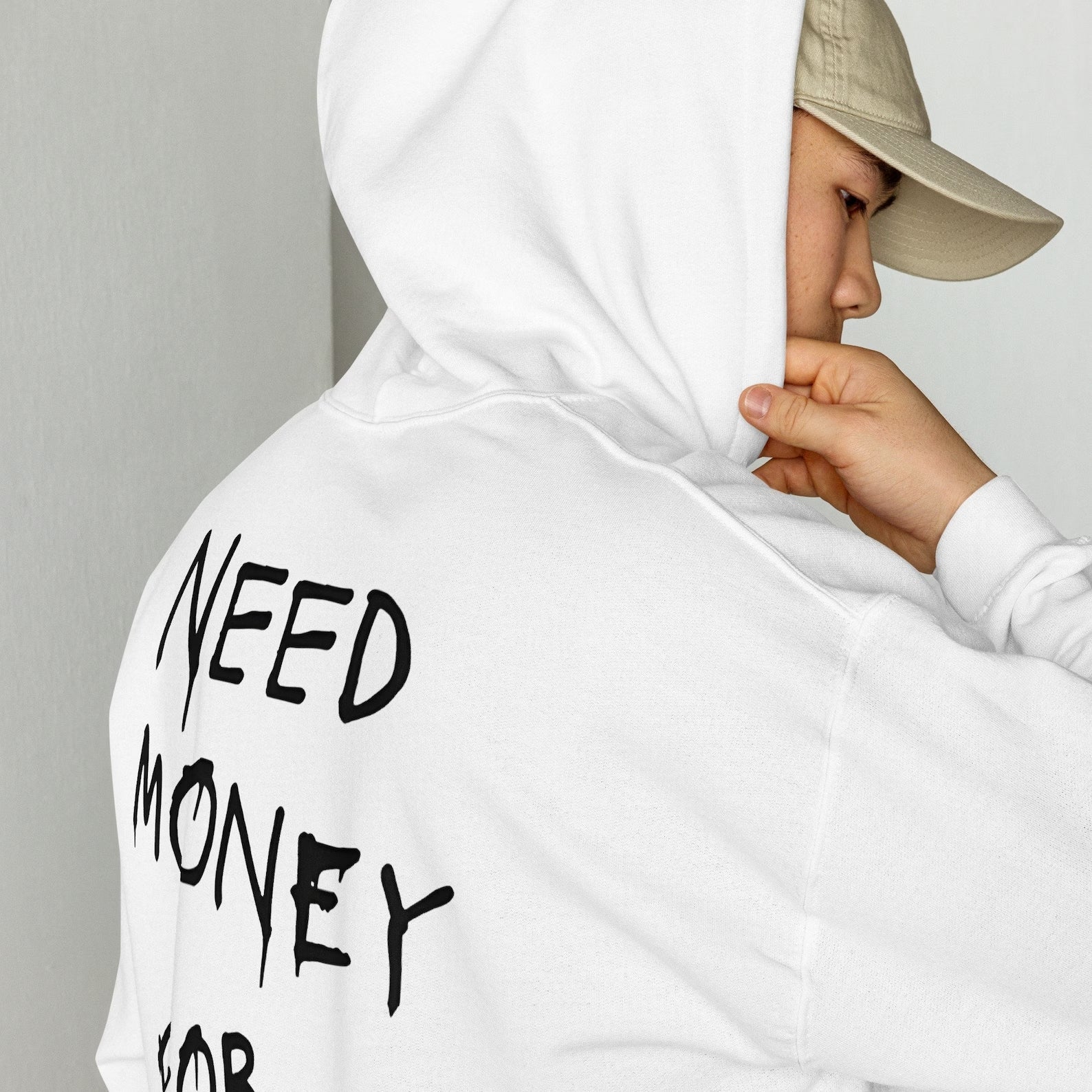 T-SHIRT AND HOODIE SET WITH TEXT - Y2K TEE SHIRT