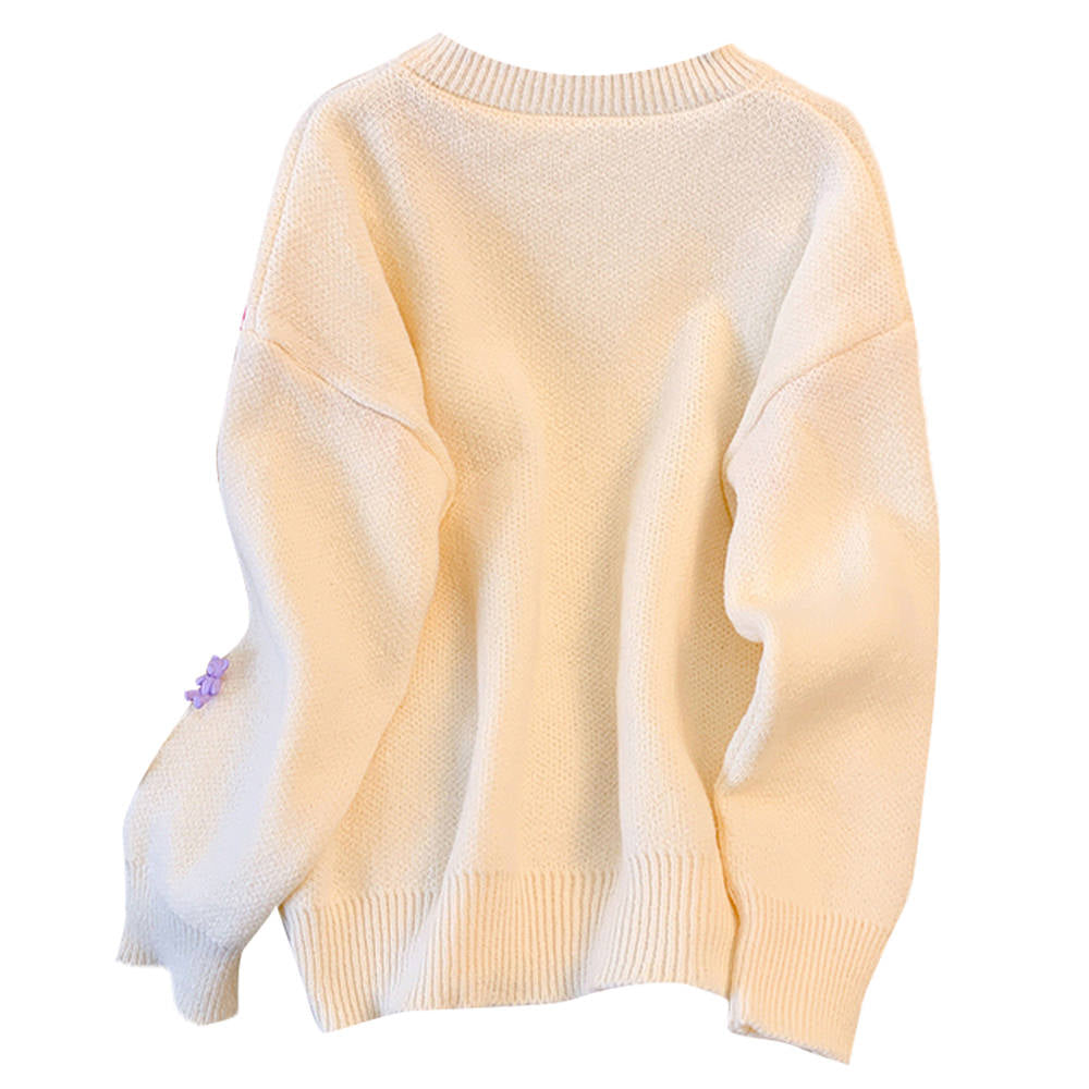 TEDDY BEAR GUMMY BEAR KNIT SWEATER