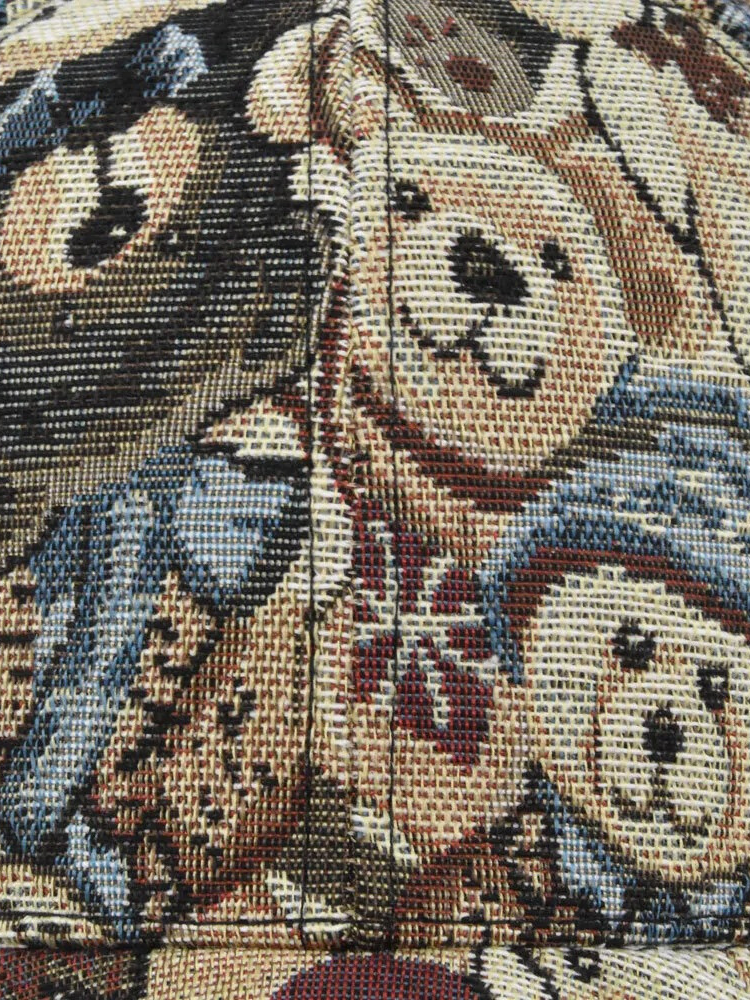 TEDDY CAP WITH TAPESTRY DESIGN FOR WINTER WARMTH