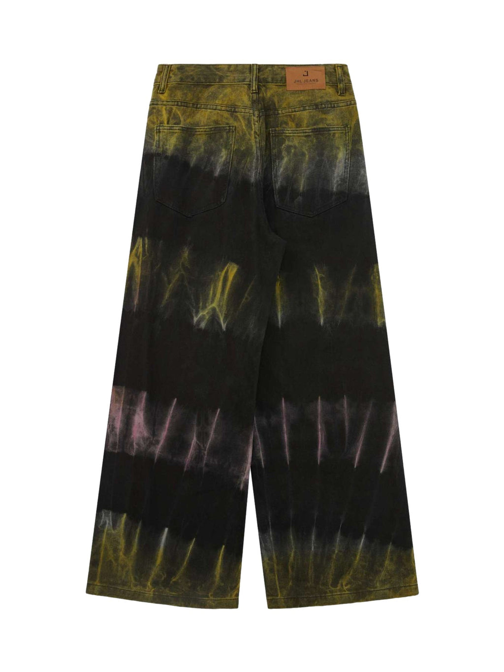 TIE-DYE WIDE-LEG JEANS WITH COOL MID WAIST FIT