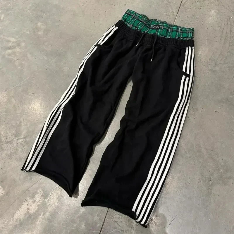 TRACK PANTS BUNDLE - DOUBLE EMBROIDERED DESIGNS, Y2K STYLE