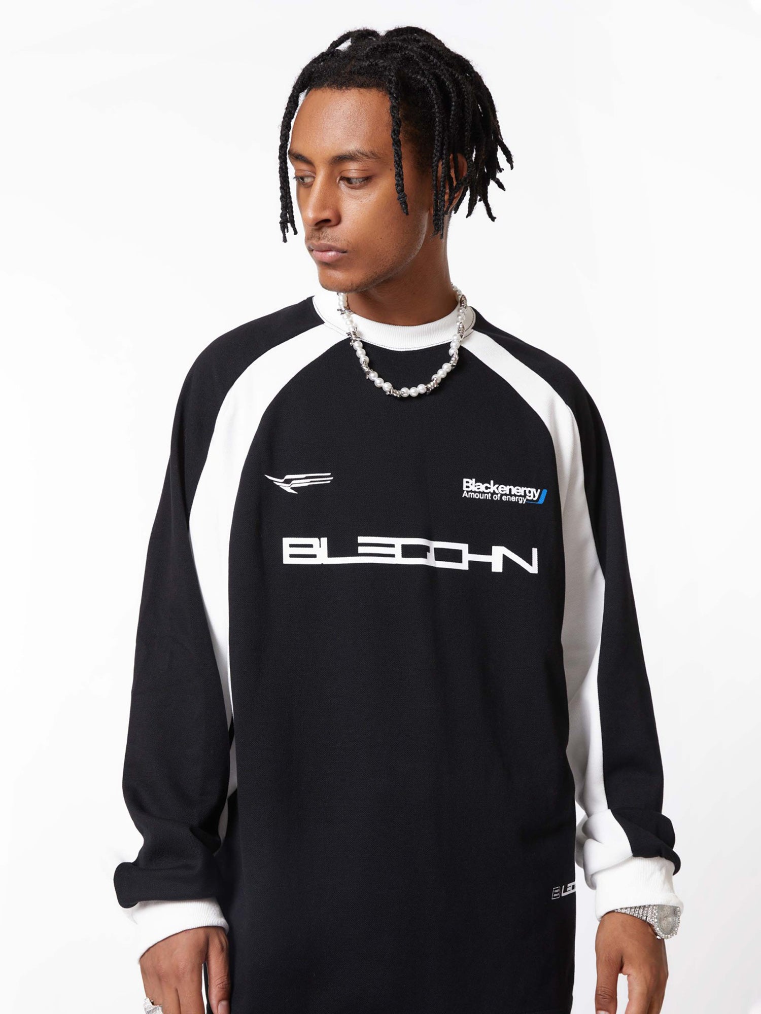 LONG SLEEVE SHIRT WITH ROUND COLLAR - TRENDY LONG SLEEVE DESIGN