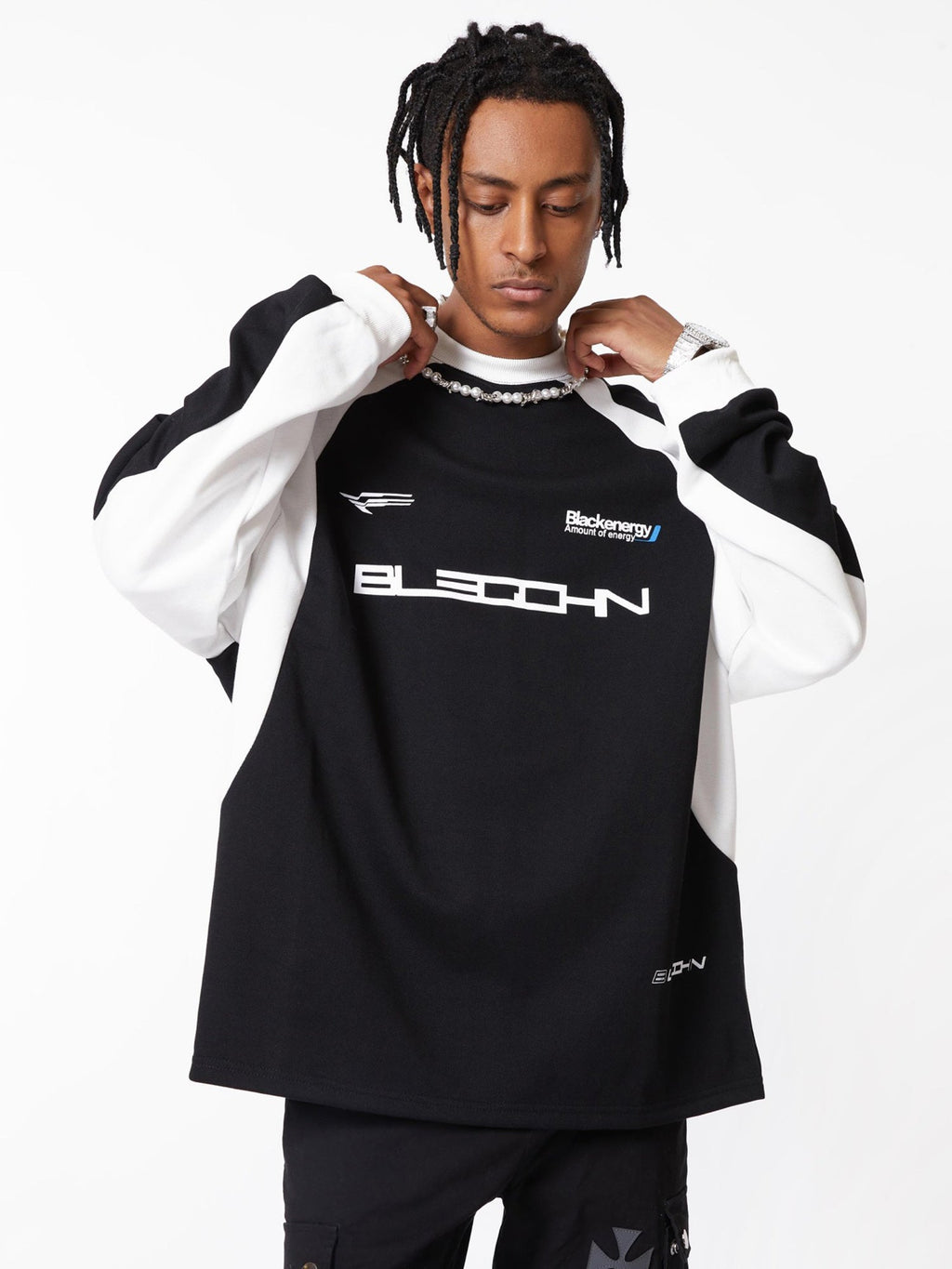 LONG SLEEVE SHIRT WITH ROUND COLLAR - TRENDY LONG SLEEVE DESIGN