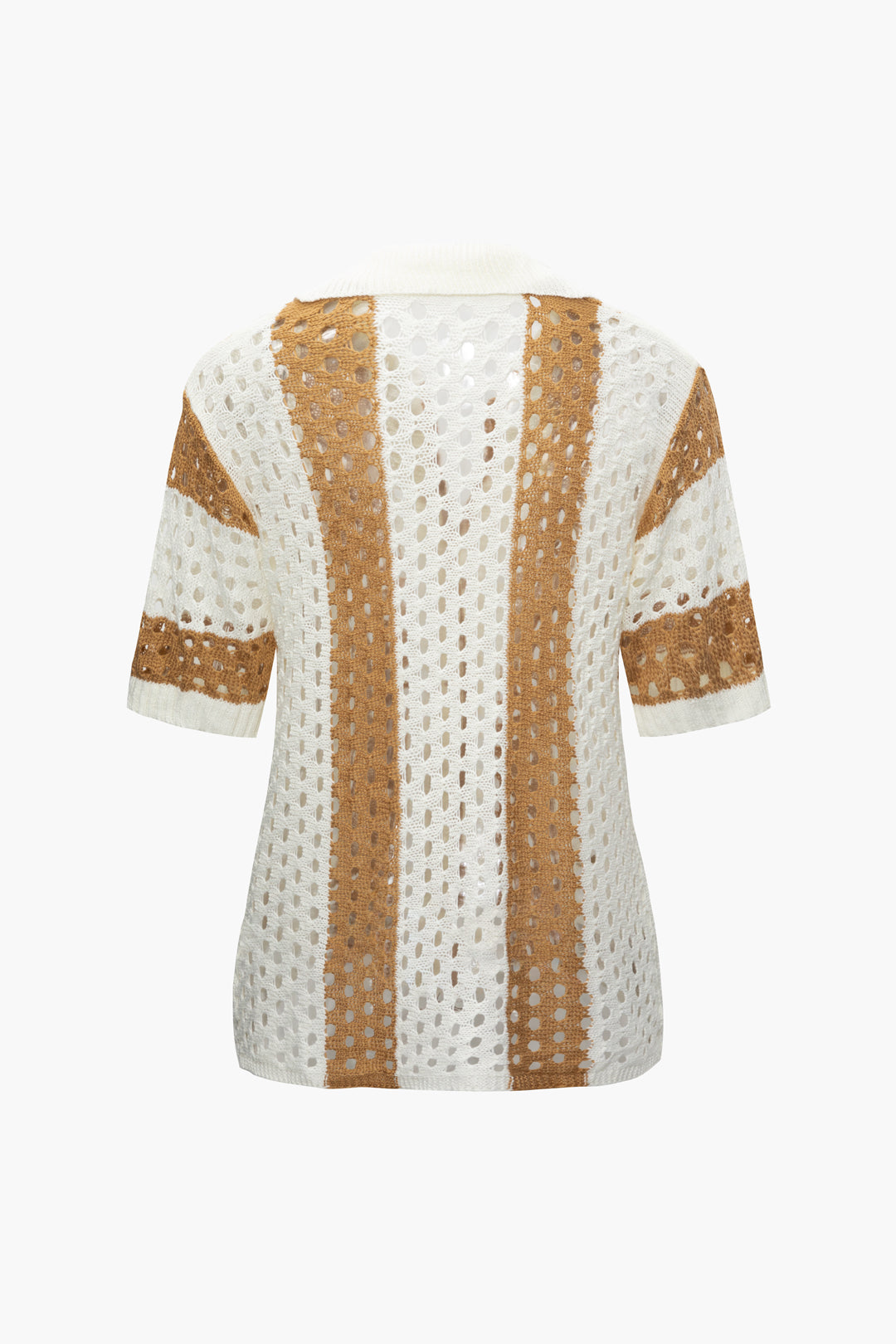 TWO-PIECE CROCHETED SET FOR VACATION KNITWEAR TRANSPARENT JERSEY