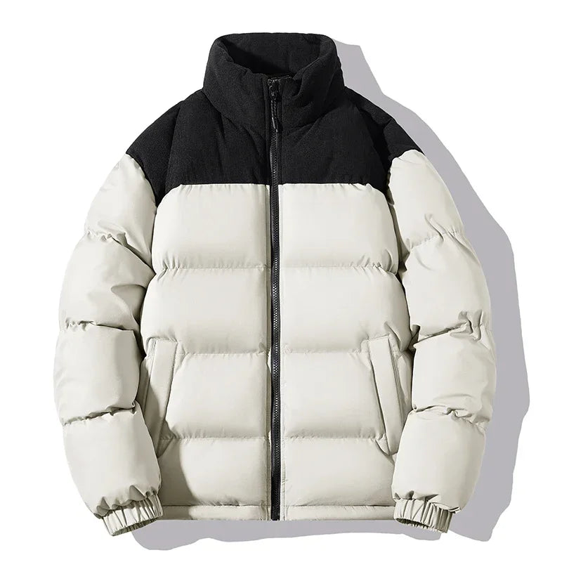 TWO-TONE PUFFER JACKET UNISEX PUFFY JACKET