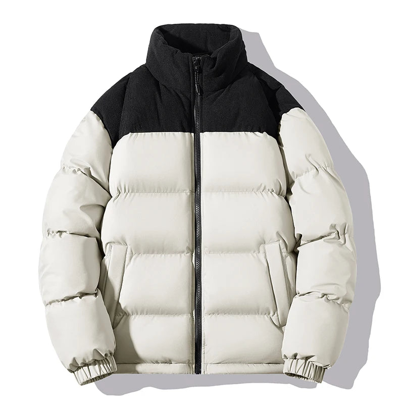 TWO-TONE PUFFER JACKET UNISEX PUFFY JACKET