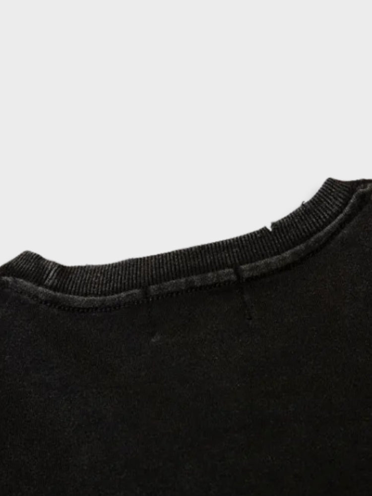 UNISEX LONGSLEEVE SHIRT WITH FACE GRAPHIC