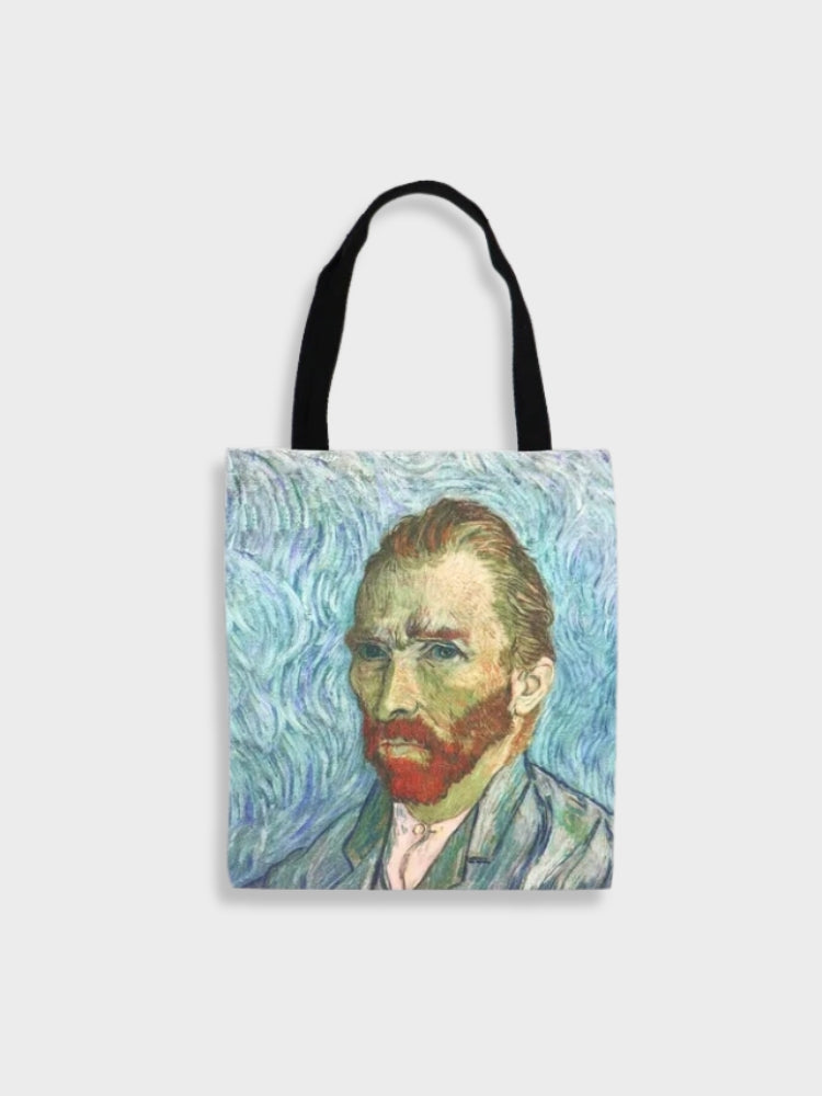 VAN GOGH TOTE BAG WITH PORTRAIT - GOGH CANVAS DESIGN