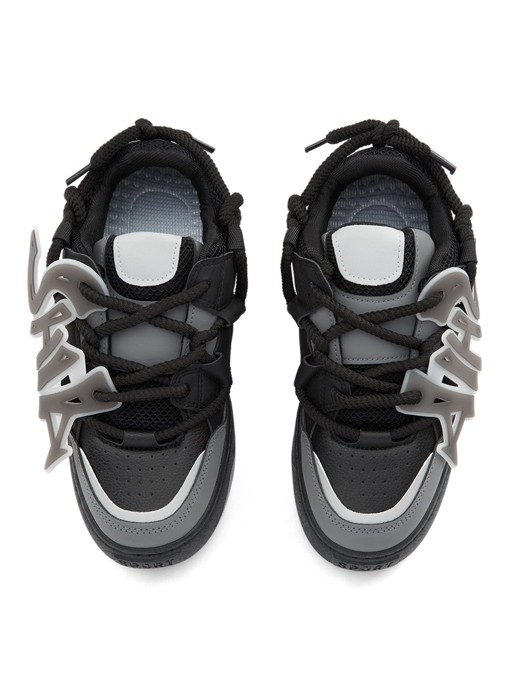 VERSATILE HIGH SNEAKERS IN GRAY AND BLACK FOR EVERYDAY WEAR