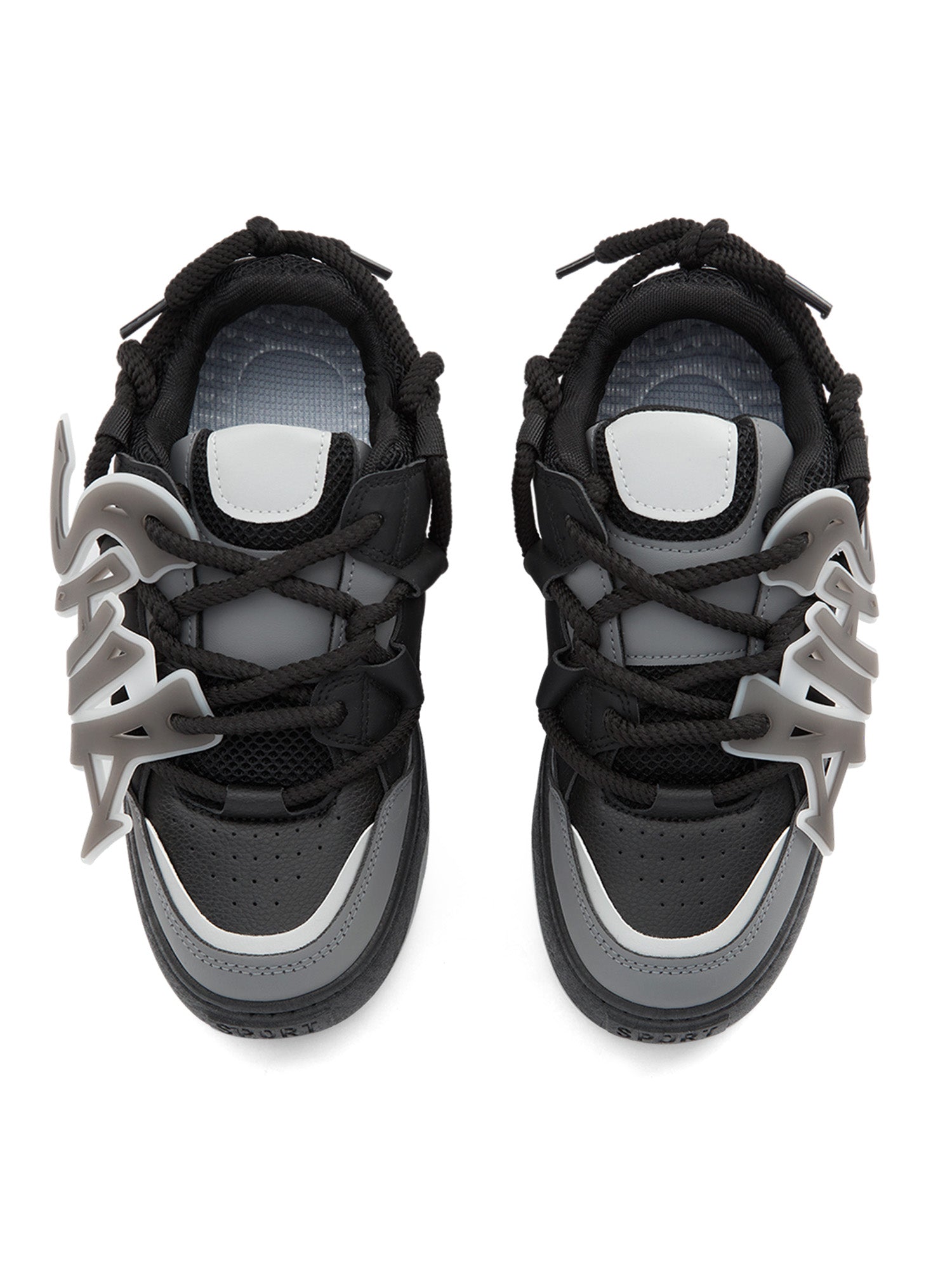 VERSATILE HIGH SNEAKERS IN GRAY AND BLACK FOR EVERYDAY WEAR