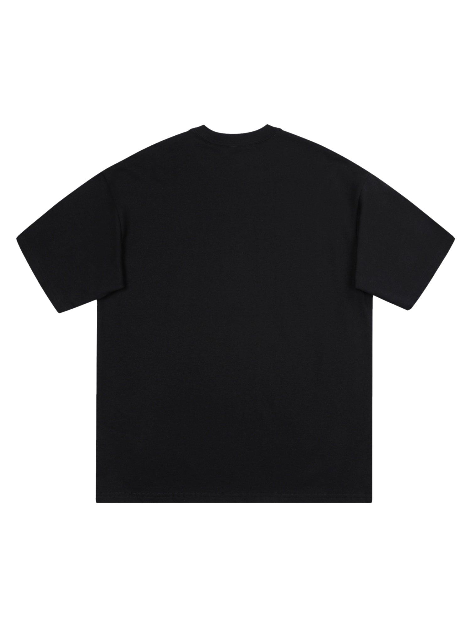 GRAY GRAPHIC SHORT SLEEVE TEE WITH CHIC PRINT DESIGN