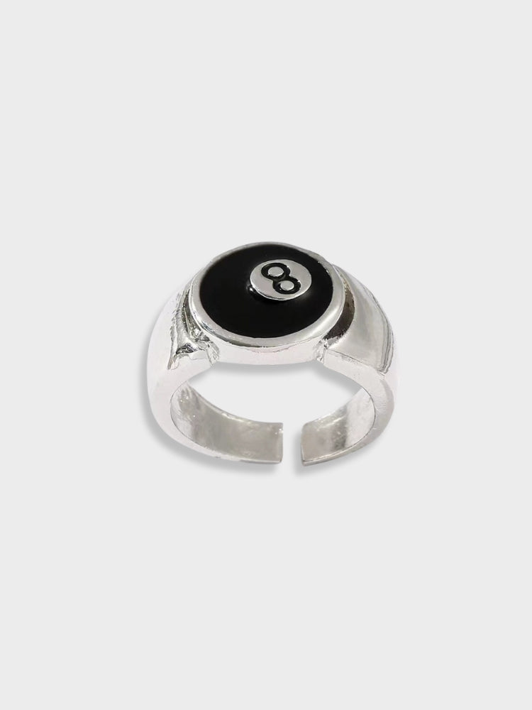 VINTAGE ADJUSTABLE 8-BALL RING WITH ADJUSTABLE DESIGN