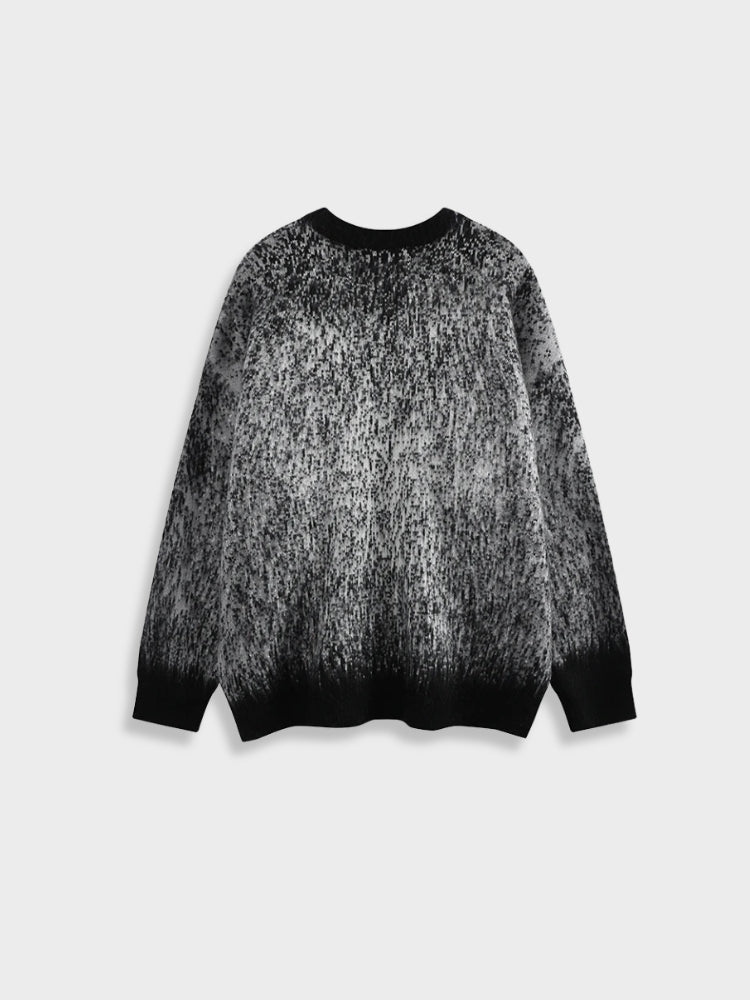 VINTAGE AMERICAN LOOSE SPIDER SWEATER IN BLUE AND PURPLE