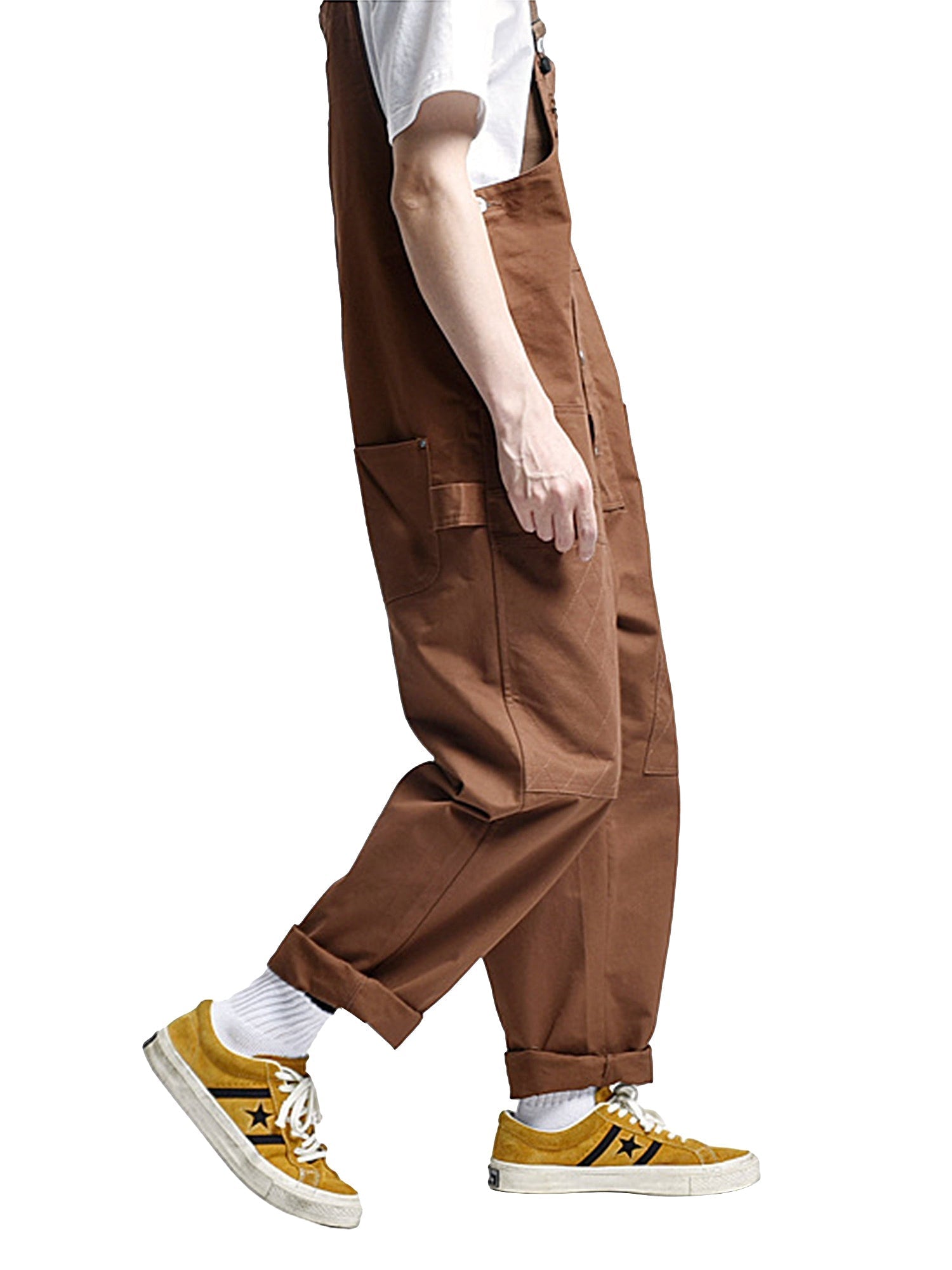 VINTAGE STRAIGHT OVERALLS WITH YELLOW GLOVES - SUPERMADE VINTAGE STYLE