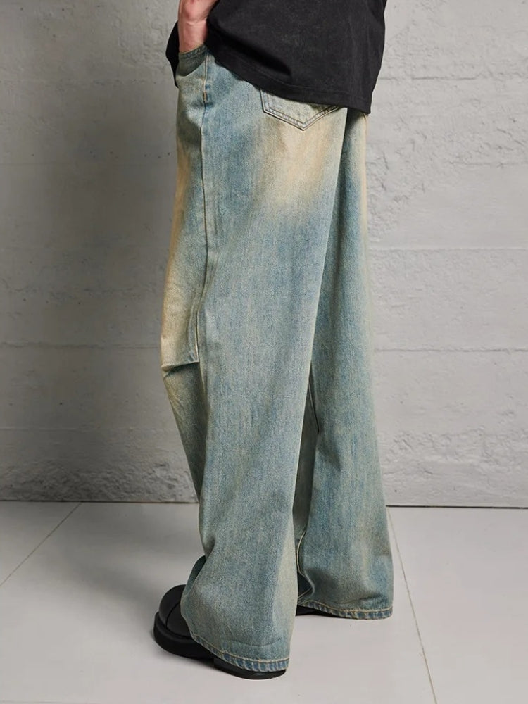 WASHED BAGGY JEANS FOR EFFORTLESS STYLE AND COMFORT