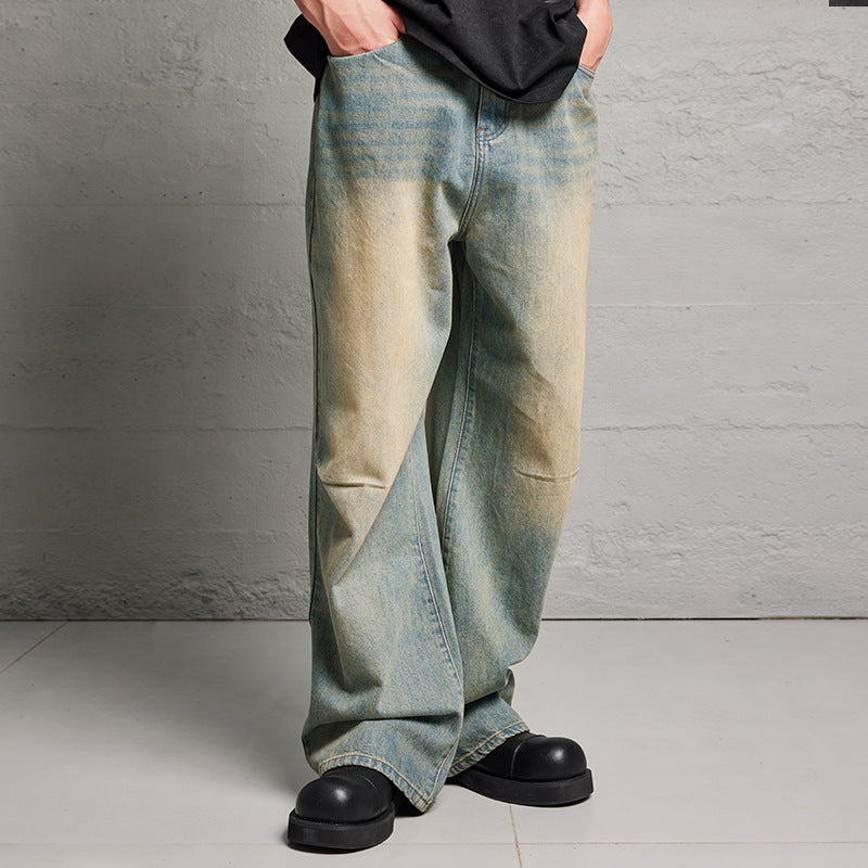WASHED BAGGY JEANS FOR EFFORTLESS STYLE AND COMFORT