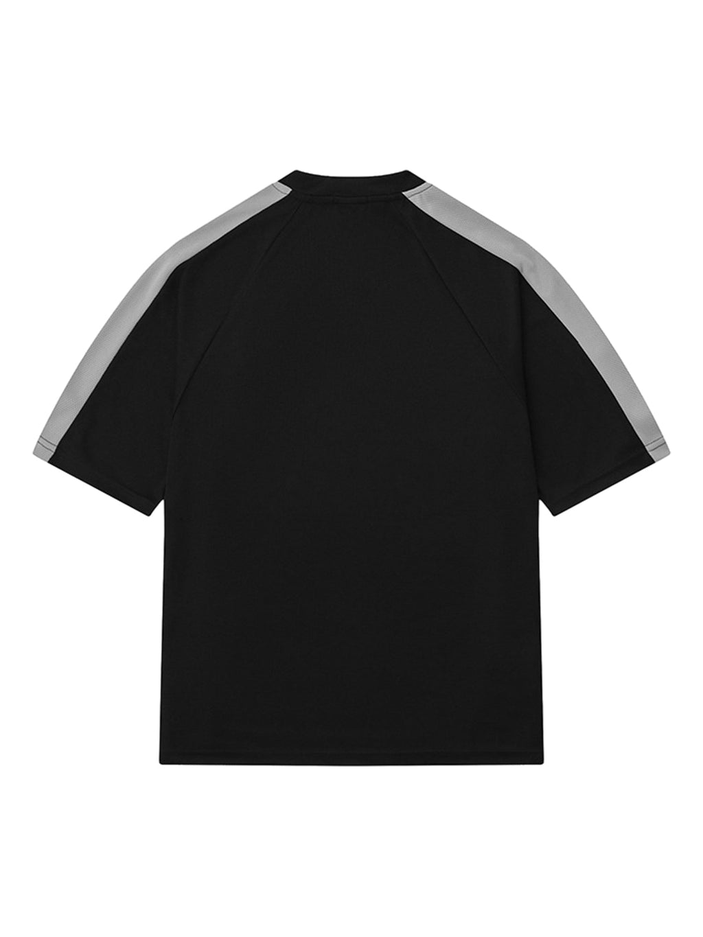 WHITE AND GRAY SOCCER JERSEY WITH SHORT SLEEVE ROUND COLLAR