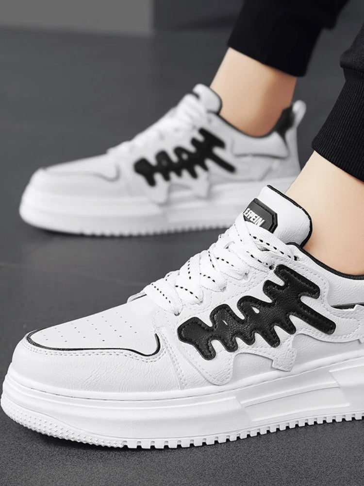 WHITE AND GREEN SNEAKERS FOR EVERYDAY WEAR AND GRAFFITI STYLE